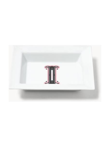 Westwing Collection x MEISSEN, handgefertigte Vide-Poche Initials mit Dekor, Porzellan, glasiert, I, B 16 x T 13 cm