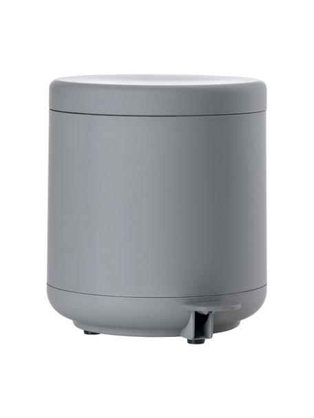 Pattumiera con funzione pedale Omega, Materiale sintetico ABS, Grigio opaco, 4 L