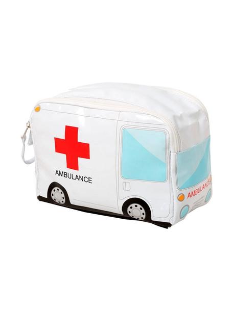 Neceser de primeros auxilios Ambulance, Tela, Blanco, rojo, azul, An 24 x Al 17 cm