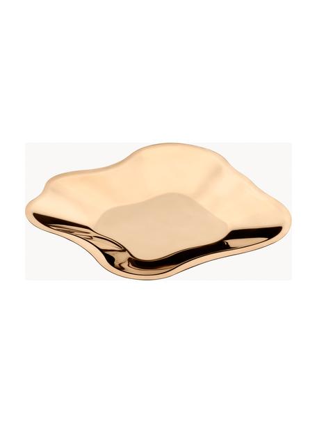 Decoratieve schaal Alvaro Aalto van edelstaal, Edelstaal, Goudkleurig, B 36 x H 3 cm