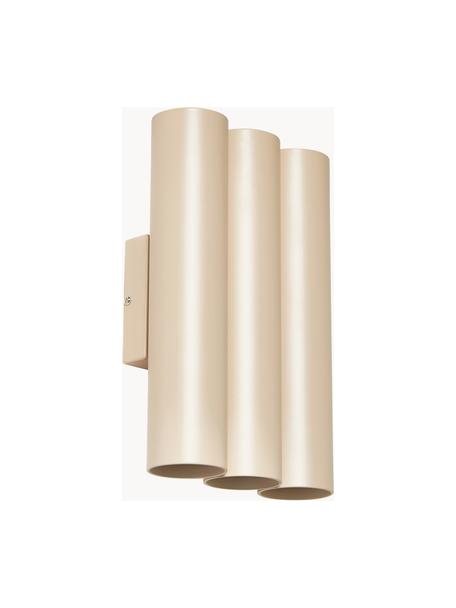 Luminaire LED up & down Tacey, Métal, Beige clair, larg. 18 x haut. 28 cm