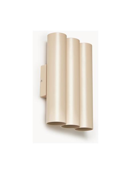Luminaire LED up & down Tacey, Métal, Beige clair, larg. 18 x haut. 28 cm