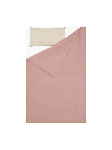 Katoenen beddengoed Giorgii, 100% katoen

Katoenen beddengoed voelt aangenaam zacht aan op de huid, neemt goed vocht op en is geschikt voor mensen met allergieën., Roze, crèmewit, 130 x 200 cm + 1 kussens 43 x 73 cm