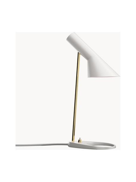 Lampe de bureau AJ, Blanc, laiton, larg. 25 x haut. 43 cm