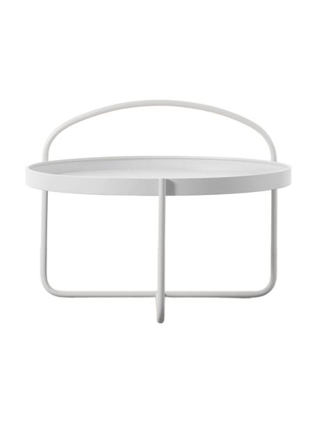 Kovový konferenční stolek Melbury, Ocel s práškovým nástřikem, Bílá, Ø 65 cm, V 50 cm