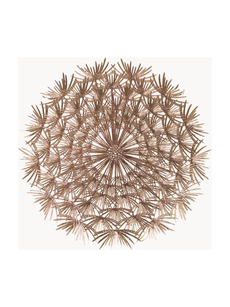 Okrągła podkładka Dandelion, 6 szt., Tworzywo sztuczne, Odcienie złotego, Ø 38 cm