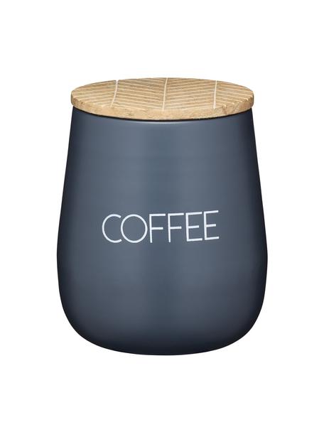 Úložná dóza Serenity Coffee, Ø 13 x V 15 cm, Antracitová, drevo, Ø 13 x V 15 cm, 1,6 l
