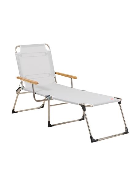 Bain de soleil Amigo, Gris argent, bois de robinier, larg. 190 x prof. 69 cm