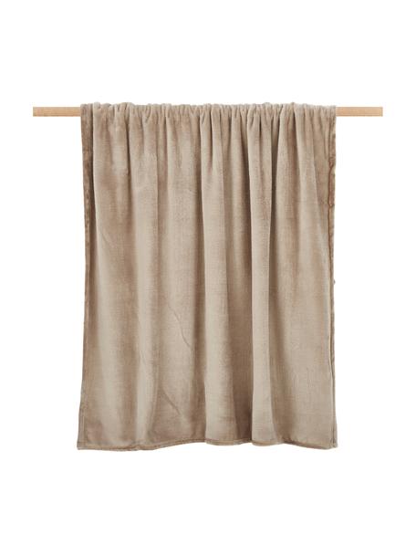 Kuscheldecke Doudou in Taupe, 100% Polyester, Taupe, 130 x 160 cm