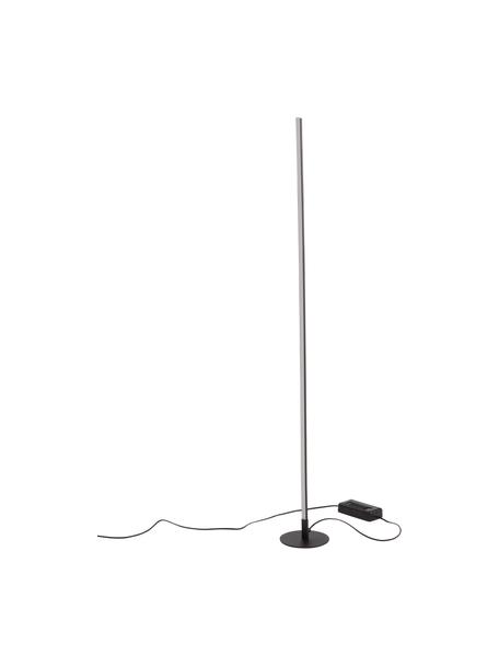 Kleine Dimmbare LED-Stehlampe Whisper in Schwarz, Schwarz, Ø 15 x H 125 cm