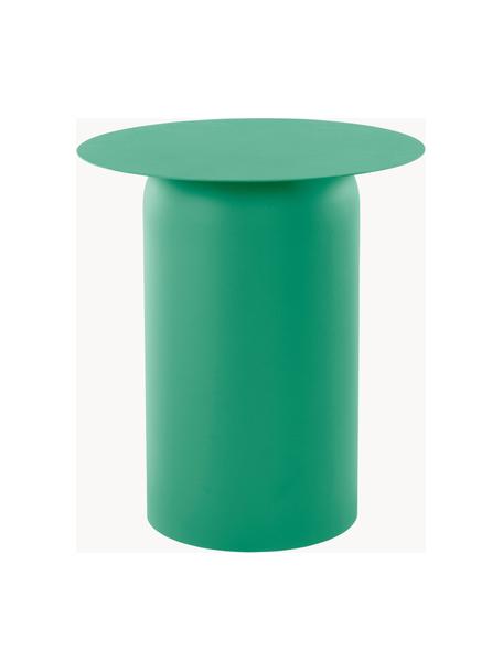 Ronde bijzettafel Zele, Gepoedercoat ijzer, Groen, Ø 46 x H 51 cm