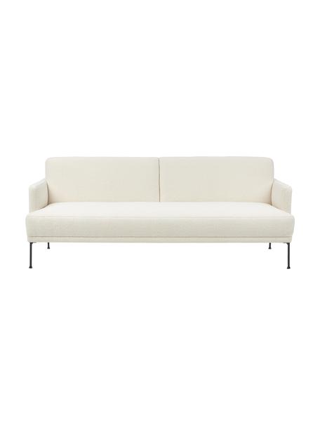 Sofá cama de borreguillo Fluente (3 plazas), Tapizado: borreguillo (100% poliést, Estructura: madera de pino maciza con, Patas: metal con pintura en polv, Borreguillo blanco crema, An 220 x Al 86 cm