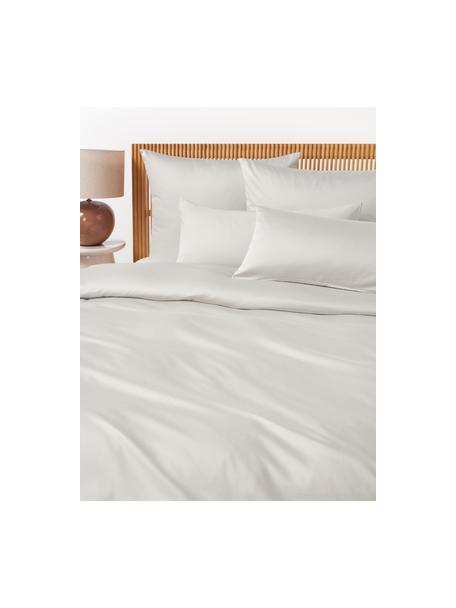 Baumwollsatin-Bettdeckenbezug Comfort, Webart: Satin Fadendichte 300 TC,, Hellgrau, B 155 x L 220 cm