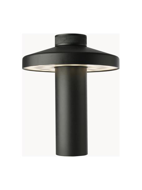 Lampada da tavolo piccola a LED con luce regolabile Turn, Nero opaco, Ø 18 x Alt. 22 cm