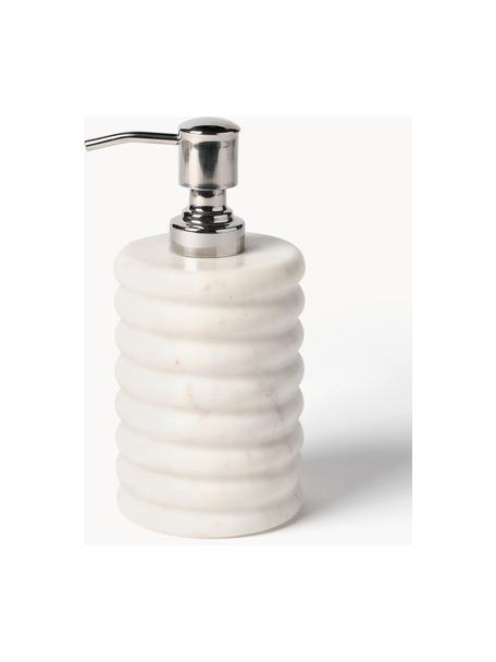 Dozownik do mydła z marmuru Orta, Biały, marmurowy, Ø 8 x W 17 cm