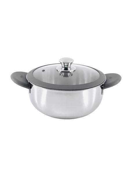 Roestvrijstalen kookpan Premium met deksel, Zilverkleurig, grijs, Ø 24 x H 12 cm