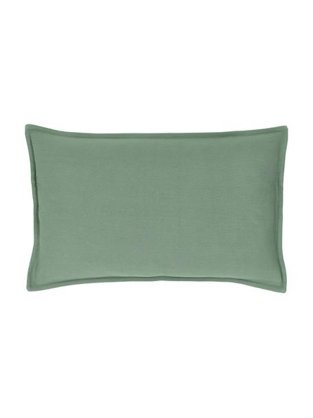 Federa arredo in cotone verde salvia Mads, 100% cotone, Verde salvia, Larg. 30 x Lung. 50 cm