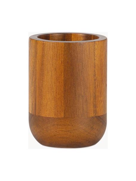 Vaso cepillo de dientes de madera de acacia Theodore, Madera de acacia, Madera de acacia, Ø 30 cm