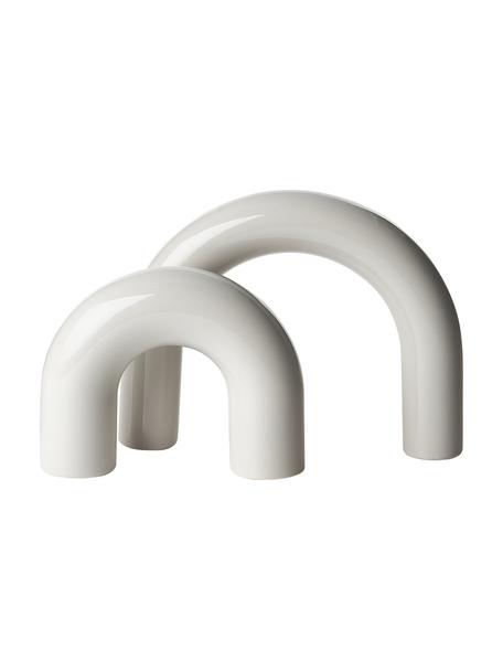 Set de piezas decorativas de gres Kia, 2 uds., Gres, Gris, An 29 x Al 22 cm