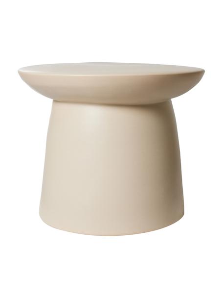 Tavolino rotondo in gres Terraglia, Gres, Beige, Ø 46 x Alt. 37 cm