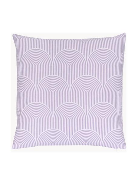 Housse de coussin 45x45 lilas/blanc Arc, 100 % coton, Lilas, larg. 45 x long. 45 cm