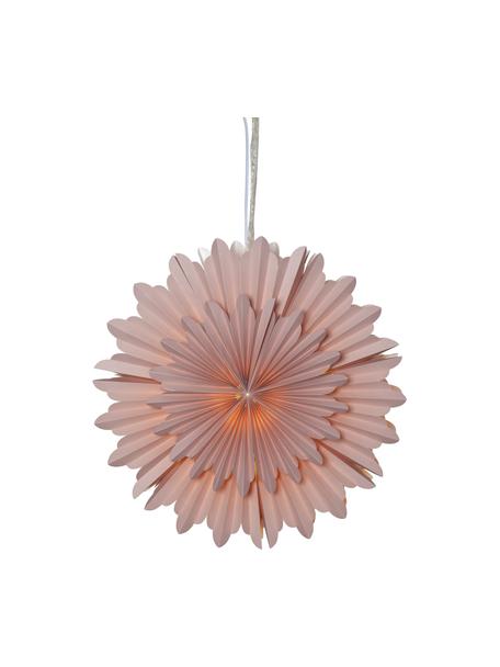 Étoile décorative en papier Crystal, Carton, Rose, Ø 50 cm