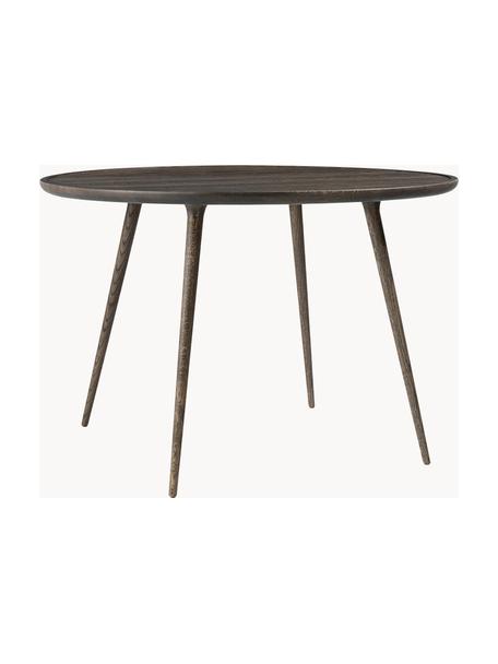 Kulatý jídelní stůl z dubového dřeva Accent, různé velikosti, Dubové dřevo, certifikace FSC, Dubové dřevo, tmavě hnědě lakované, Ø 110 cm, V 73 cm