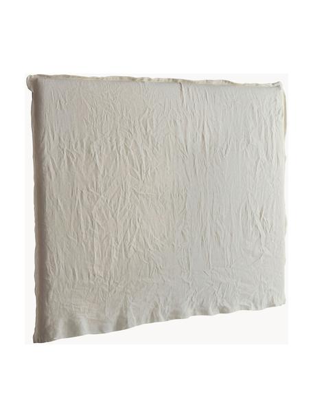 Cabecero de lino Palma, Tapizado: 100% lino, Tejido beige, An 180 x Al 122 cm