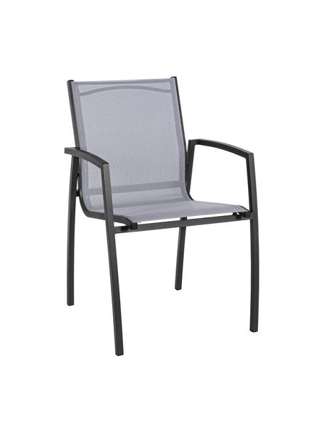 Krzesło ogrodowe Hilla Cloud, Stelaż: aluminium malowane proszk, Antracytowy, niebieski, S 57 x G 61 cm