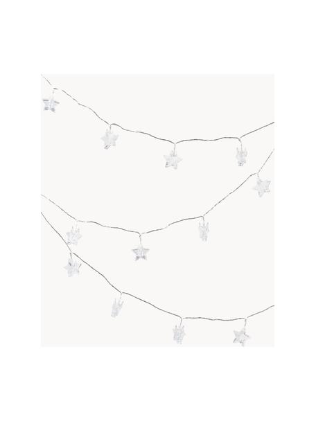Outdoor LED-Lichterkette Bianca, 450 cm, 16 Lampions, Kunststoff, Transparent, B 450 x H 5 cm