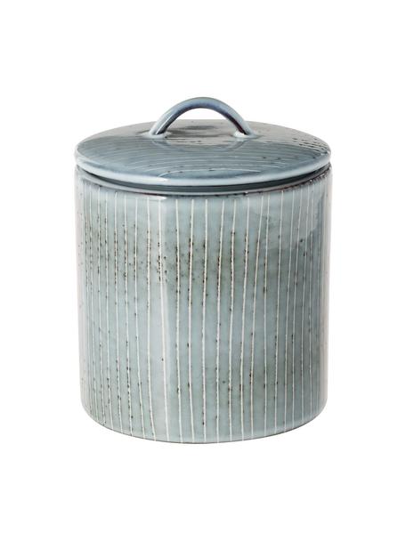 Bote artesanal Nordic Sea, Gres, Tonos grises y azules, Ø 12 x Al 12 cm, 1 L