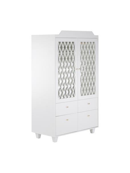 Szafa Harlequin, Korpus: płyta pilśniowa MDF (bez , Biały, S 106 x W 176 cm