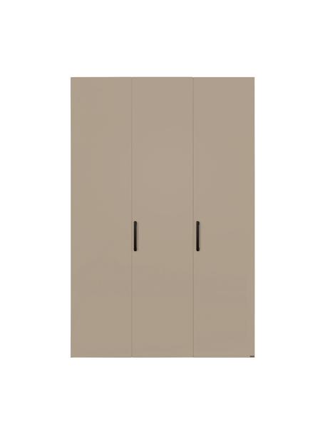 Draaideurkast Madison 3 deuren, inclusief montageservice, Frame: panelen op houtbasis, gel, Zandkleurig, zonder spiegeldeur, 152 x 230 cm