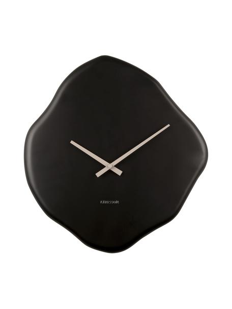 Zegar ścienny Organic Diamond, Poliresing, Czarny, S 35 x W 38 cm