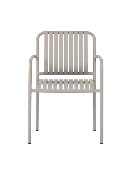 Stohovatelné zahradní židle Fabia, 2 ks, Umělá hmota, Světle šedá, Š 57 cm, H 63 cm