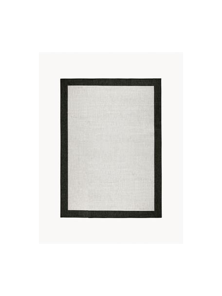 In- & Outdoor-Wendeteppich Panama, 100 % Polypropylen, Off White, Schwarz, B 80 x L 150 cm (Größe XS)