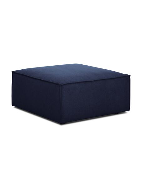 Sofa-Hocker Lennon in Blau, Bezug: 100% Polyester Der strapa, Gestell: Massives Kiefernholz, Spe, Füße: Kunststoff Die Füße befin, Webstoff Blau, 88 x 43 cm