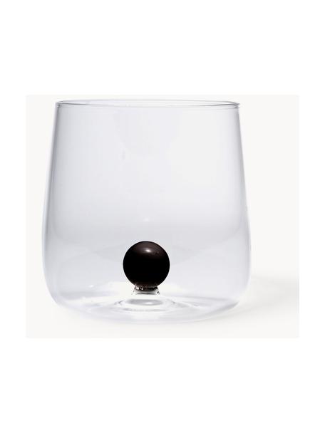 Mondgeblazen waterglazen Bilia van borosilicaatglas, 6 stuks, Borosilicaatglas, mondgeblazen 

Ontdek de veelzijdigheid van servies van borosilicaatglas thuis! 
Borosilicaatglas is een hoogwaardig, betrouwbaar en robuust materiaal. Het wordt gekenmerkt door zijn uitzonderlijke hittebestendigheid en is daarom bestand tegen extreme temperaturen. Het is daarom bijzonder geschikt voor warme dranken. Vergeleken met conventioneel glas is borosilicaatglas door zijn samenstelling en structuur beter bestand tegen breken en barsten., Transparant, zwart, Ø 9 x H 9 cm, 440 ml