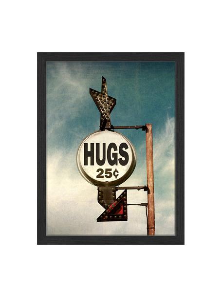 Impression numérique encadrée Hugs For 25C, Multicolore, larg. 33 x haut. 43cm