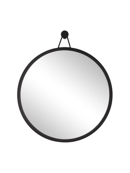 Okrągłe lustro ścienne z metalową ramą Lizzy, Czarny, Ø 60 x G 3 cm