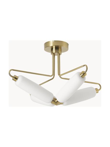 LED-Deckenleuchte Tate, Goldfarben, Weiß, Ø 76 x H 46 cm