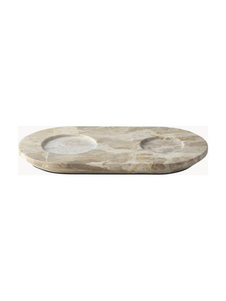 Marmor-Seifenschale Marble, Marmor, Beige, marmoriert, B 14 x L 26 cm