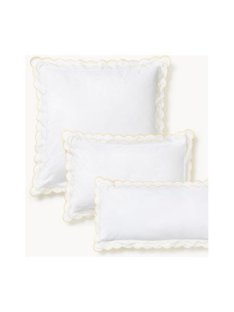 Funda de almohada de algodón con volantes Atina, 100% algodón

Densidad de hilo 200 TC, calidad confort

El algodón da una sensación agradable y suave en la piel, absorbe bien la humedad y es adecuado para personas alérgicas., Amarillo, blanco, An 50 x L 70 cm