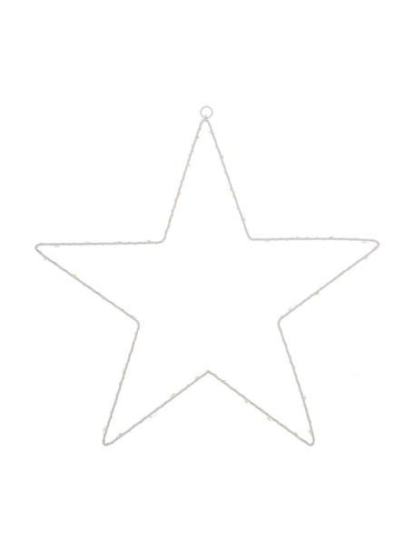 Estrella luminosa LED Silhouet, funciona a pilas, Metal pintado, Blanco, An 40 x Al 40 cm