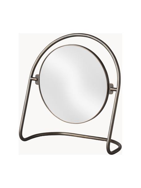 Miroir de maquillage rond Nimbus, Brun foncé, larg. 24 x haut. 26 cm