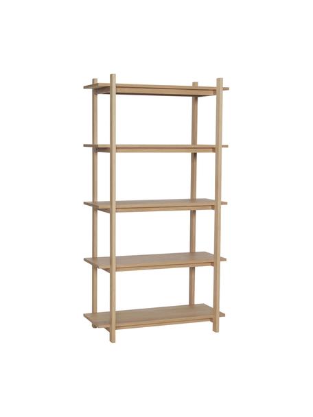 Staande rek Epoch van eikenhout, Eikenhout, FSC-gecertificeerd, Eikenhout, B 80 x H 150 cm