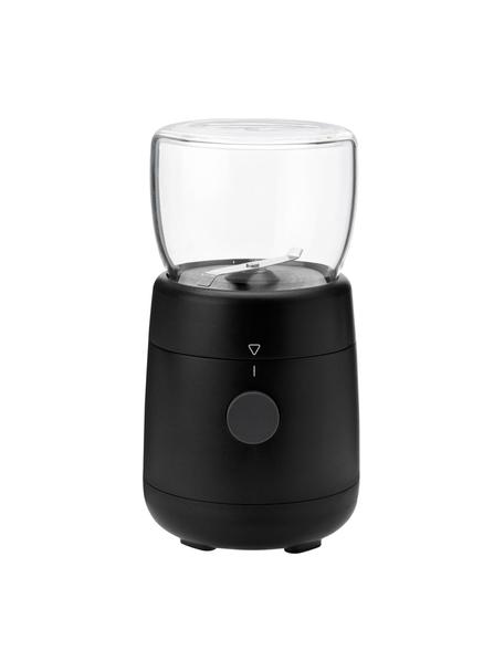 Molinillo de café eléctrico Foodie, Cuerpo: plástico, Recipiente: vidrio de borosilicato, Negro, Ø 10 x Al 18 cm