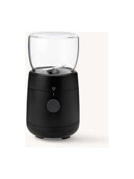 Macinacaffè elettrico Foodie, Contenitore: vetro borosilicato, Nero opaco, Ø 10 x Alt. 18 cm