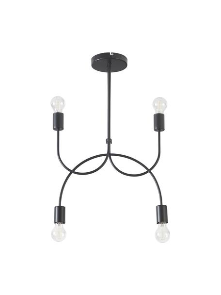 Plafón Bea, Estructura: metal con pintura en polv, Negro, An 49 x Al 69 cm