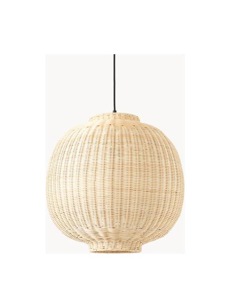 Handgemaakte rotan hanglamp Chand, Lampenkap: rotan, FSC-gecertificeerd, Beige, Ø 45 x H 43 cm